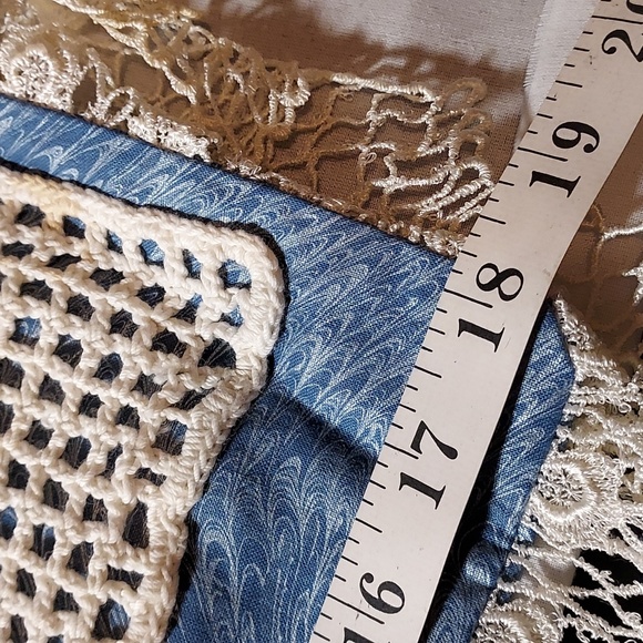 Handmade Crochet Piece Made Into A Pillow Cover - Picture 10 of 11